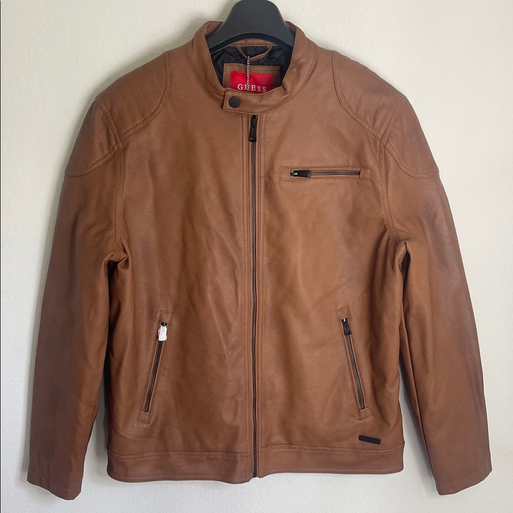 Guess Men's Leather Jacket